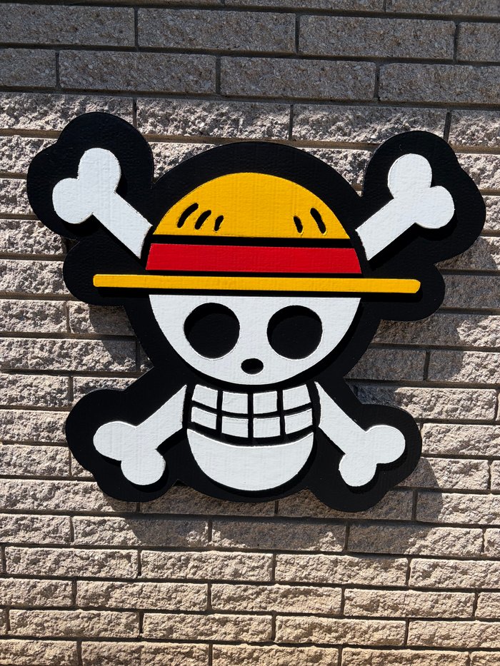 One Piece Jolly Roger fan art logo cutout