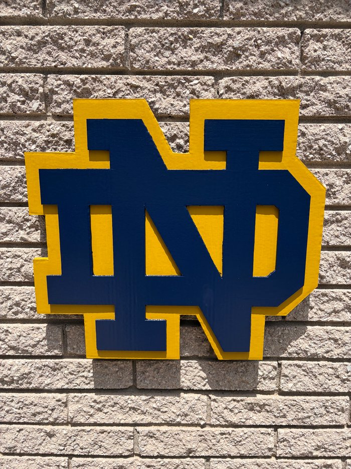 Notre Dame fan art logo cutout