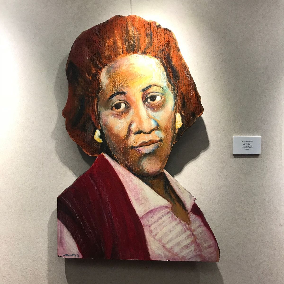 Aretha by Jeremy Rheault on the wall at The Village Theater