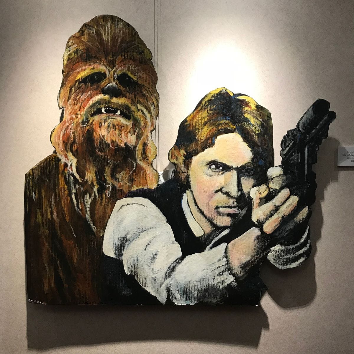 Chewbacca & Han by Jeremy Rheault on the wall at The Village Theater