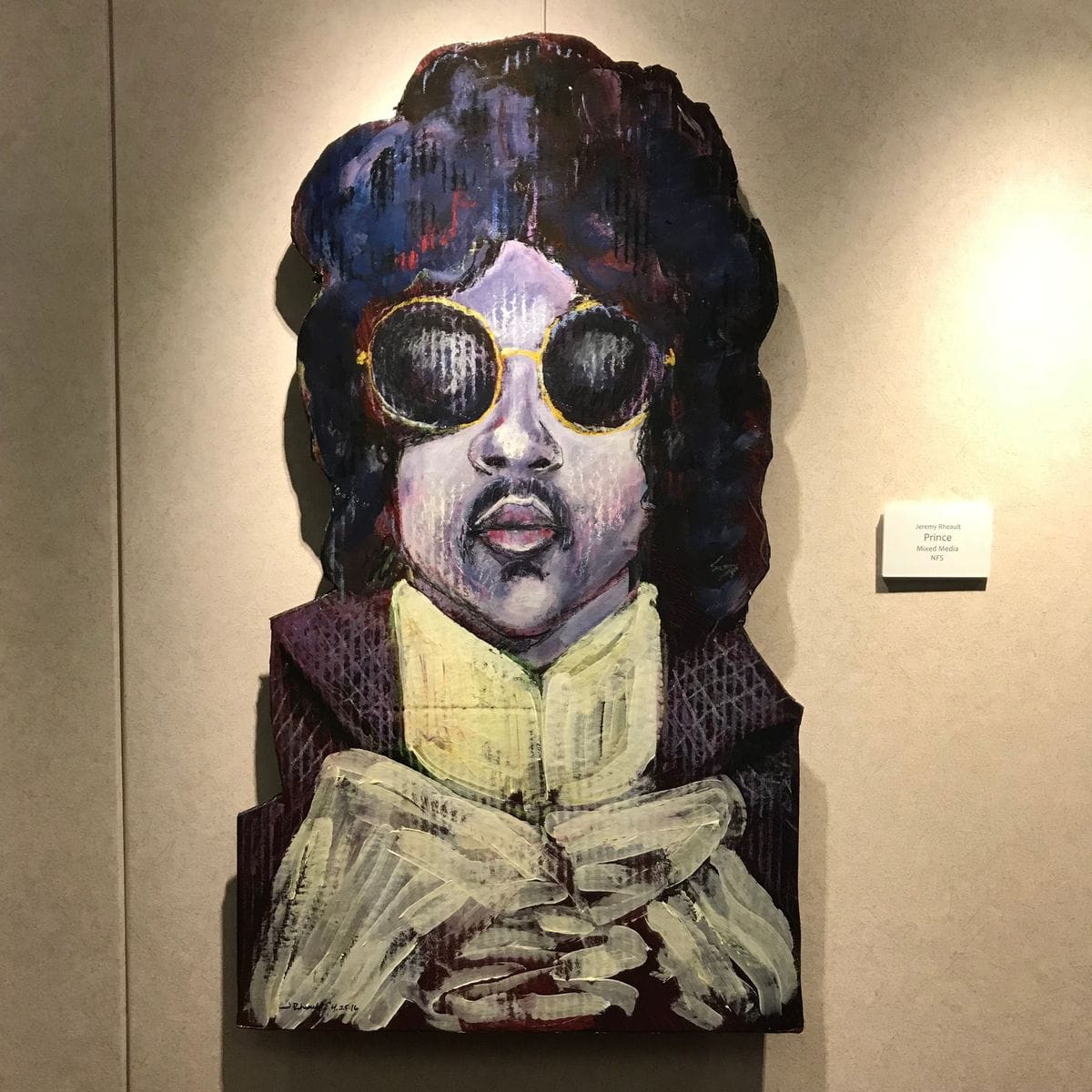 Prince by Jeremy Rheault on the wall at The Village Theater